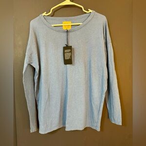 NWT Chaser Light Blue Drop Sleeve Top